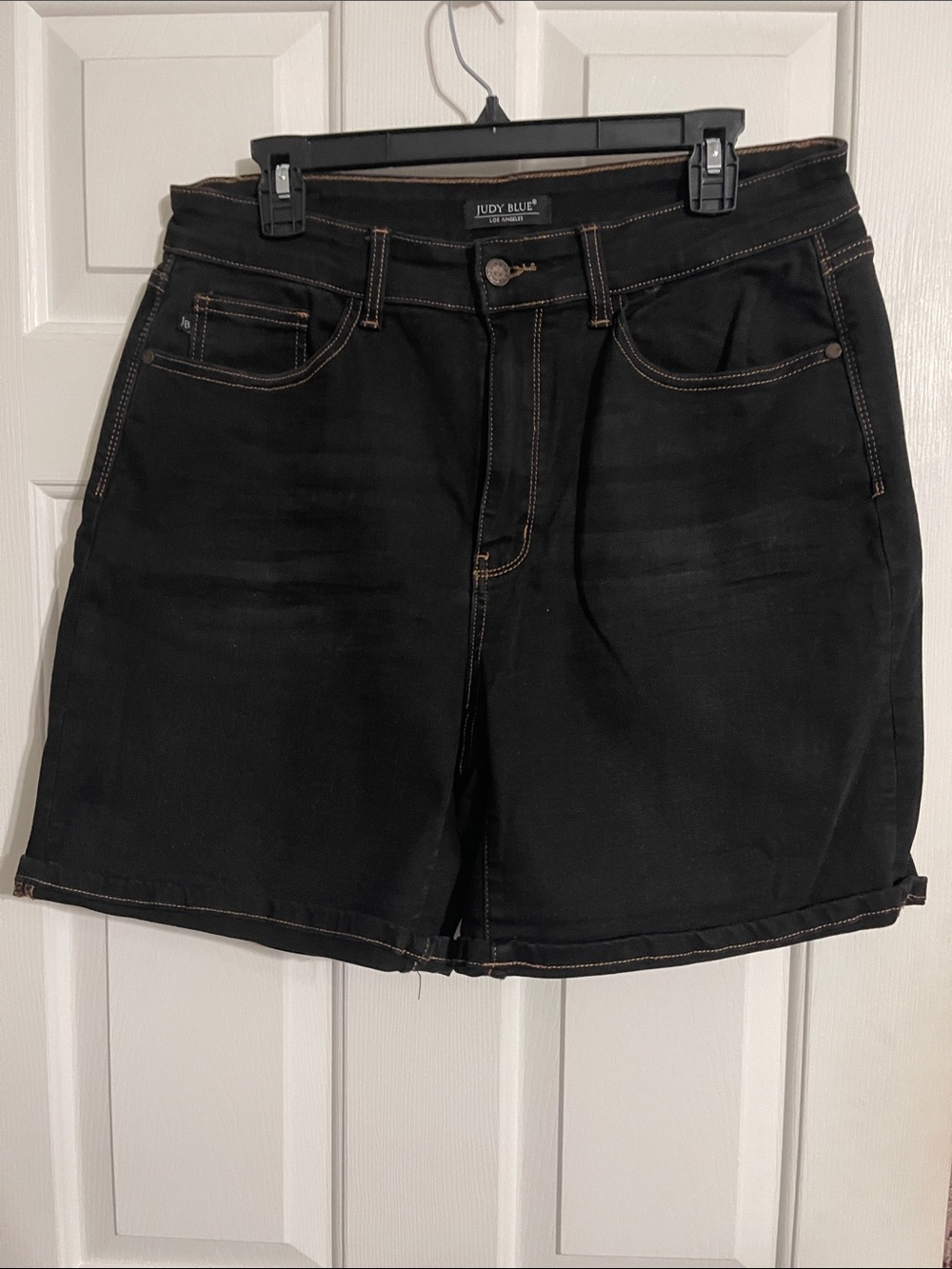 Judy Blue Black High-Waist Denim Shorts